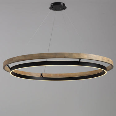 Womo Wood Circular LED Chandelier - Image 11