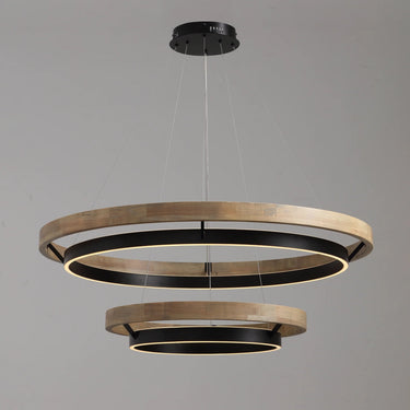 Womo Wood Circular LED Chandelier - Image 12