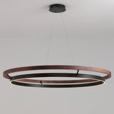 Womo Wood Circular LED Chandelier - Image 4
