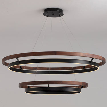 Womo Wood Circular LED Chandelier - Image 5