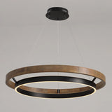 Womo Wood Circular LED Chandelier - Image 7