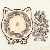 Wooden Cat Puzzle 135-Piece Adult Jigsaw In Gentle Morandi Hues - Image 6
