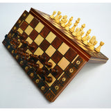 Wooden Magnetic 3 In 1 Chess Set With Folding Board - Image 1