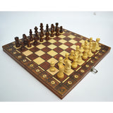 Wooden Magnetic 3 In 1 Chess Set With Folding Board - Image 4