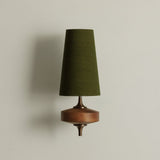 Wooden Wall Lamp With Fabric Shade - Image 2