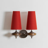 Wooden Wall Lamp With Fabric Shade - Image 8